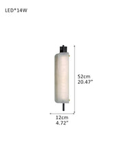 Modern Linear Black Metal Elegant Alabaster Pendant for Living room Lighting