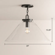 Wescott Cone Flush Mount