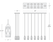 Chapt Linear Chandelier