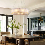Celine Alabaster Round Chandelier 31