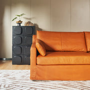 Mercury Warm Cognac Sofa 95