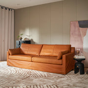Mercury Warm Cognac Sofa 95