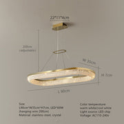 Bergamo Crystal Dining Room Chandelier