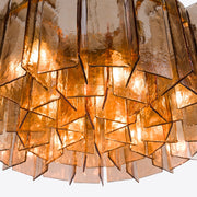 Berlin Chandelier Amber Glass 35