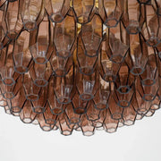 Prismatico 91 Elements Amethyst Compact Glass Chandelier 25