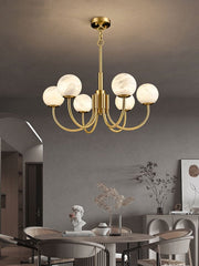 Copper Alabaster Chandelier