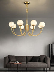 Copper Alabaster Chandelier