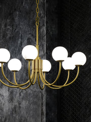 Copper Alabaster Chandelier