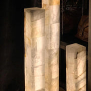 Alabaster Column Floor Lamps