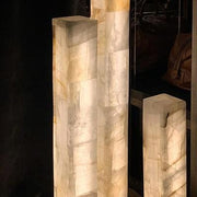 Alabaster Column Floor Lamps