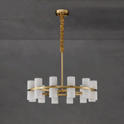 Alabaster Cylinder Chandelier
