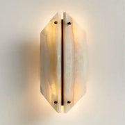 Alabaster Geometric Wall Lamp Onyx