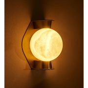Alabaster Globe Wall Sconce