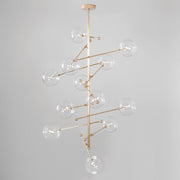 Aero 12-Light Modern Brass Chandelier