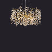 Modern Crystal Branch Chandelier for Foyer Entryway  31.5