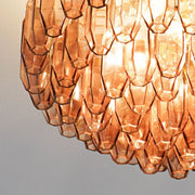 Prismatico 91 Elements Amethyst Compact Glass Chandelier 25