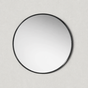 Hand-Forged Metal Round Mirror