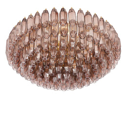 Prismatico Amethyst Glass Ceiling Lamp 35