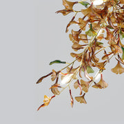 Green/Brown Ginkgo Chandelier Style B
