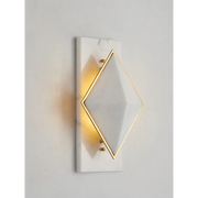 Geometric Alabaster Wall Sconce