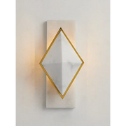 Geometric Alabaster Wall Sconce