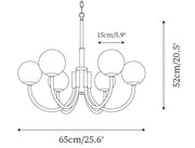 Copper Alabaster Chandelier