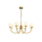 Copper Alabaster Chandelier