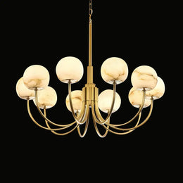 Copper Alabaster Chandelier