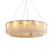 Copper & Alabaster Chandelier
