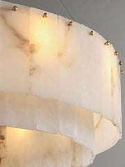 Copper & Alabaster Chandelier