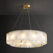 Copper & Alabaster Chandelier