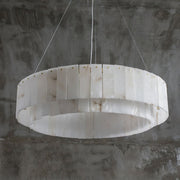Copper & Alabaster Chandelier