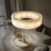 Copper & Alabaster Chandelier