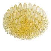 Prismatico 91 Elements Amber Compact Glass Chandelier 25