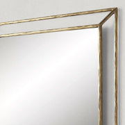 Hand-Forged Metal Open Beveled Mirror