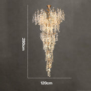 Marais Blossom Petal Detail Grand Staircase Chandelier