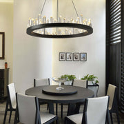 Lydia Crystal Ring Chandelier