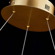 Halo Modern Clear Crystal Ring Chandelier