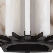 Ribbed Alabaster Panel Sconce