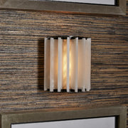 Ribbed Alabaster Panel Sconce