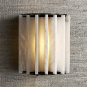 Ribbed Alabaster Panel Sconce