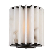 Ribbed Alabaster Panel Sconce