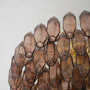 Prismatico 91 Elements Amethyst Compact Glass Chandelier 25