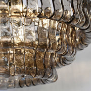 Amor 4-Tier Ghiaccio Glass Round Chandelier 36