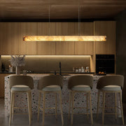 Halima Linear Alabaster LED Chandelier – 64