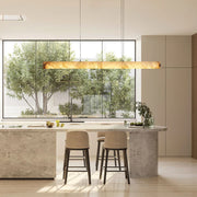 Halima Linear Alabaster LED Chandelier – 64