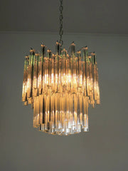 Murano Chandelier – Arianna -107 prisms – Transparent
