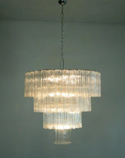 Murano Chandelier – 78 tubes – Transparent