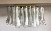 Murano Ceiling lamp – 64 petals – Transparent/White