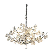 Livio Gemstone Branch Brass Round Chandelier